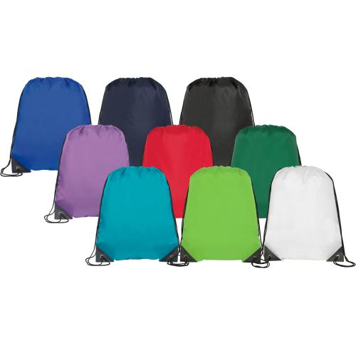 Printed Kingsgate Eco Recycled Drawstring School Sports Bag Metal Eylets
